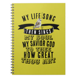 Vogel singen, wie toll du Art Mustard gelb Notizblock