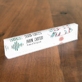 Vogel-Singplatte Namensplakette (Seite)