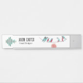 Vogel-Singplatte Türschild (Vorderseite )