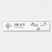 Vogel-Singplatte Türschild (Vorderseite )