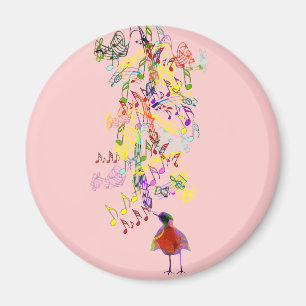 Vogel singt magnet