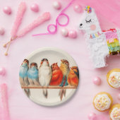 Vögel Sitzen Hübsch und ruhig Pappteller (Party)