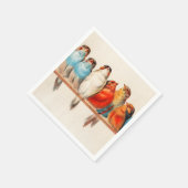 Vögel Sitzen Hübsch und ruhig Serviette (Ecke)