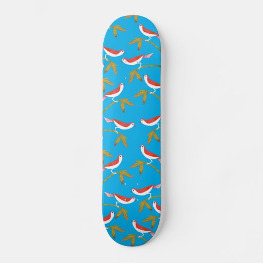 Vögel Skateboard (Vorderseite)