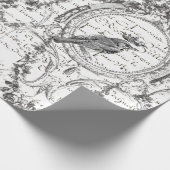 Vogel-Skript Decoupage Plakat Geschenkpapier (Ecke)