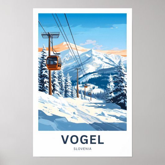 Vogel Sloveny Travel Print Poster (Vorne)