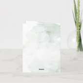 Vogel Songs und beste Wünsche gefaltet Einladung (Rückseite)