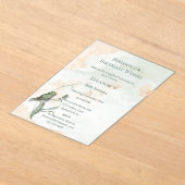 Vogel Songs und besten Wünsche Akryllische Einladu Acryleinladungen (Ablage )