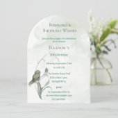 Vogel Songs und besten Wünsche Einladung (Stehend Vorderseite)