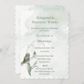 Vogel Songs und besten Wünsche Einladung (Vorne/Hinten)