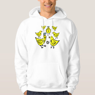 Vögel spielen Fußball - Farbe II Hoodie