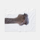 Vogel Strauß Fleecedecke (Vorderseite (Horizontal))