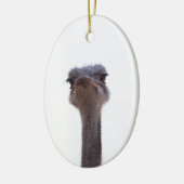Vogel Strauß Keramik Ornament (Links)