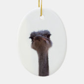 Vogel Strauß Keramik Ornament (Hinten)