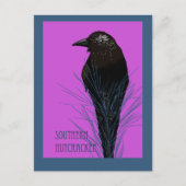 Vogel -- Südlicher Tannenhäher Postkarte (Vorderseite)