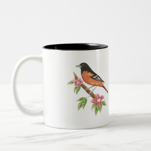 Vogel-Tasse Baltimores Oriole Zweifarbige Tasse (Links)