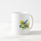 Vogel-Tasse - blaues Jay Kaffeetasse (VorderseiteRechts)