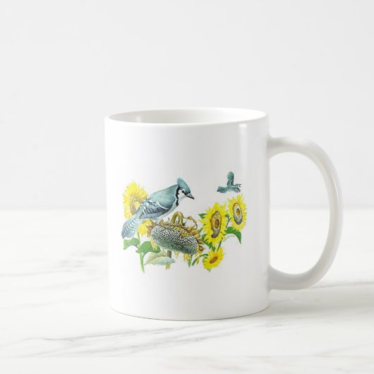 Vogel-Tasse - blaues Jay Kaffeetasse (Rechts)