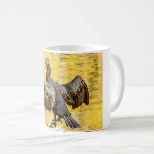 Vogel-Tasse - Kormoran Kaffeetasse (VorderseiteRechts)