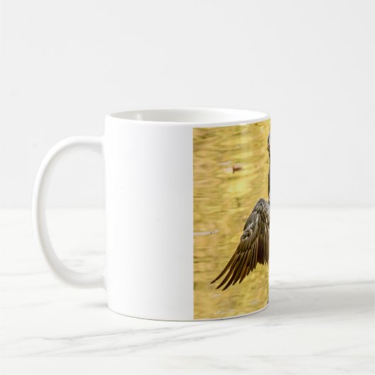 Vogel-Tasse - Kormoran Kaffeetasse (Links)