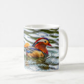 Vogel-Tasse - Mandarinen-Ente Kaffeetasse (VorderseiteRechts)