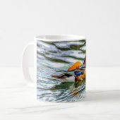 Vogel-Tasse - Mandarinen-Ente Kaffeetasse (Vorderseite Links)