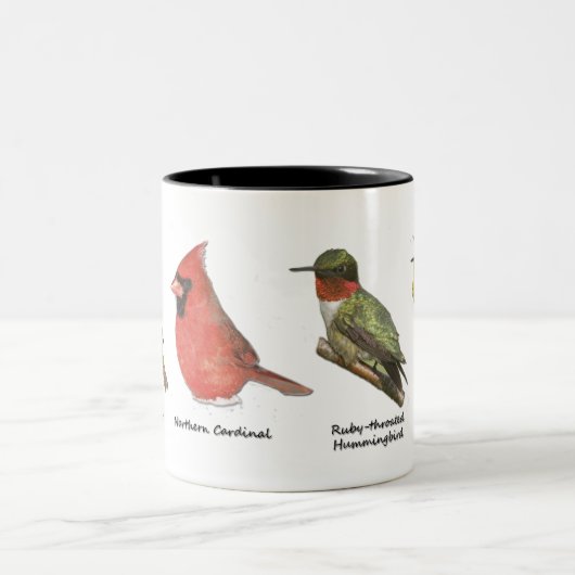 Vogel-Tasse Zweifarbige Tasse (Mittel)