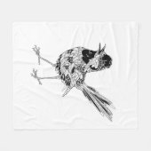 Vogel-Tätowierung Fleecedecke (Vorderseite (Horizontal))