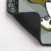 Vogel-Tätowierung Mousepad (Ecke)