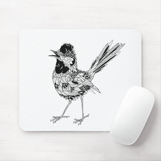 Vogel-Tätowierung Mousepad (Mit Mouse)