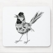 Vogel-Tätowierung Mousepad (Vorne)