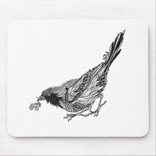 Vogel-Tätowierung Mousepad