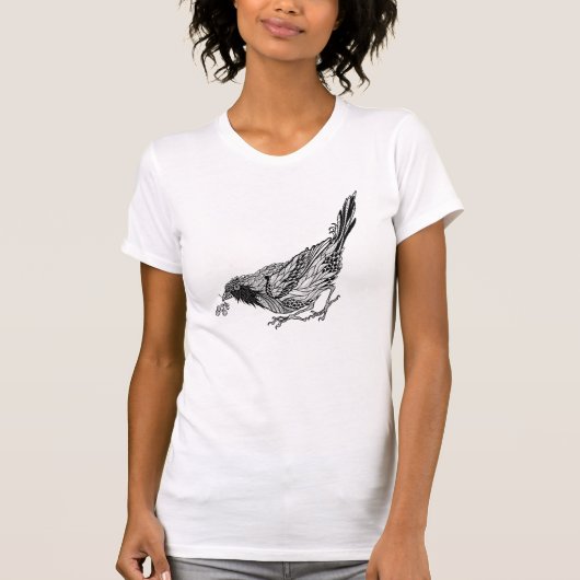 Vogel-Tätowierung T-Shirt (Vorderseite)