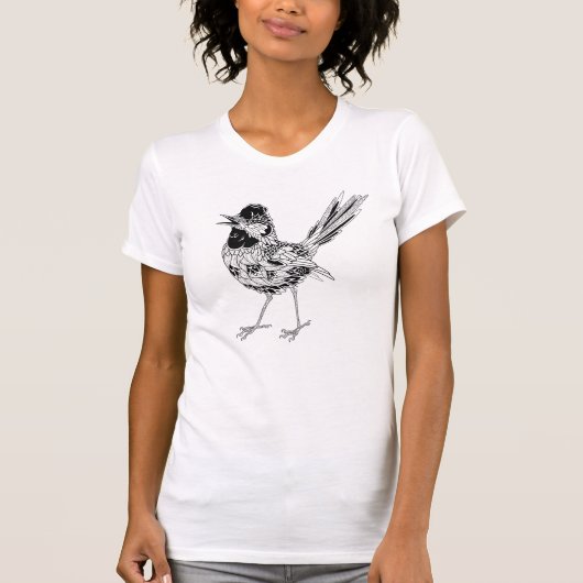 Vogel-Tätowierung T-Shirt (Vorderseite)