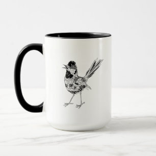 Vogel-Tätowierung Tasse
