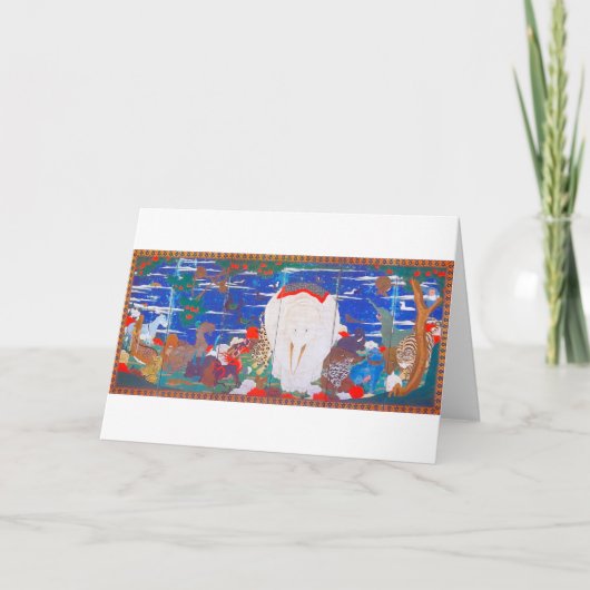 Vögel, Tiere und blühende Pflanze(rechts)Jakuchu Karte (Vorderseite)