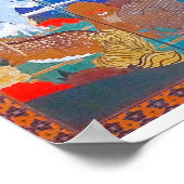 Vögel, Tiere und blühende Pflanze(rechts)Jakuchu Poster (Ecke)