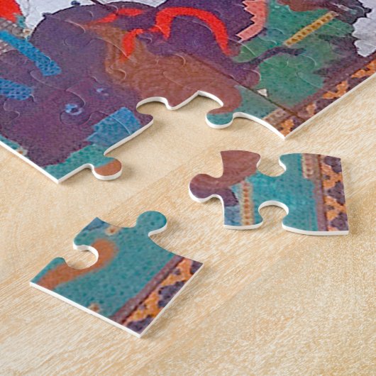 Vögel, Tiere und blühende Pflanze(rechts)Jakuchu Puzzle (Seite)