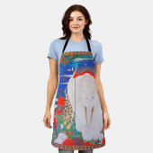 Vögel, Tiere und blühende Pflanze(rechts)Jakuchu Schürze (Getragen)