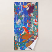 Vögel, Tiere und blühende Pflanze (Verlassen) Jaku Badehandtuch (Badehandtuch)