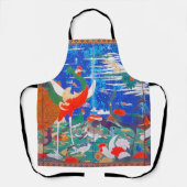 Vögel, Tiere und blühende Pflanze (Verlassen) Jaku Schürze (Vorderseite)