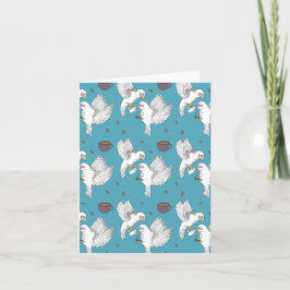 Vögel trinken Kaffee Karte