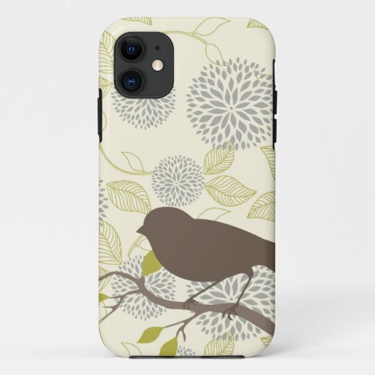 Vogel u. Blume iPhone Fall Case-Mate iPhone Hülle (Rückseite)