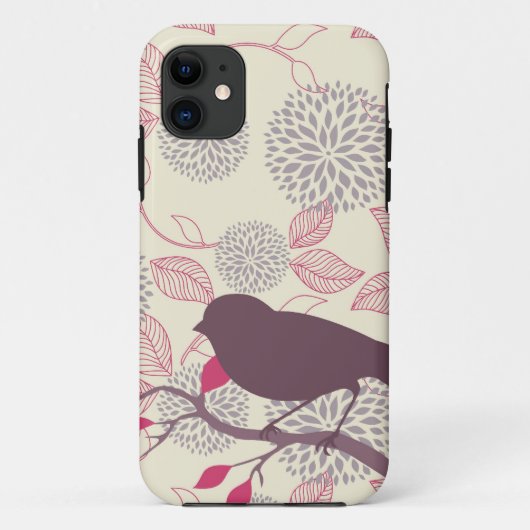 Vogel u. Blume iPhone Fall Case-Mate iPhone Hülle (Rückseite)