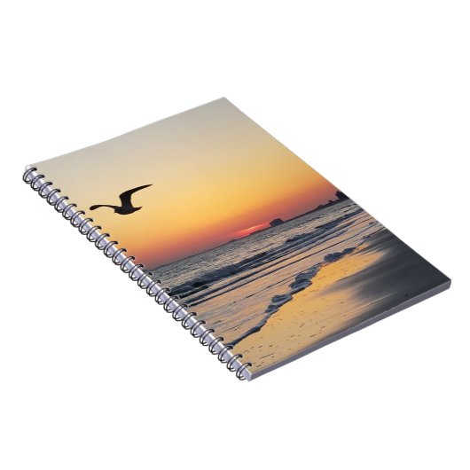 Vogel über Atlantic City Notebook Notizblock (Rechte Seite)