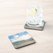 Vögel über dem Strand Getränkeuntersetzer (Rechte Seite)