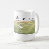 Vogel über Landschaft Kaffeetasse (VorderseiteRechts)