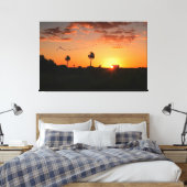 Vögel überqueren bei Sonnenuntergang Leinwanddruck (Insitu (Schlafzimmer))