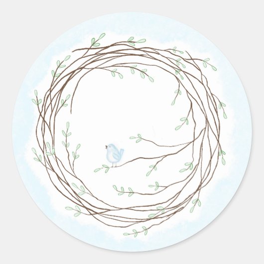 Vogel-Umschlag Aufkleber (Vorderseite)