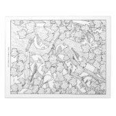 Vögel und Ahornbaum U-Farbe Notizblock (Vorderseite)